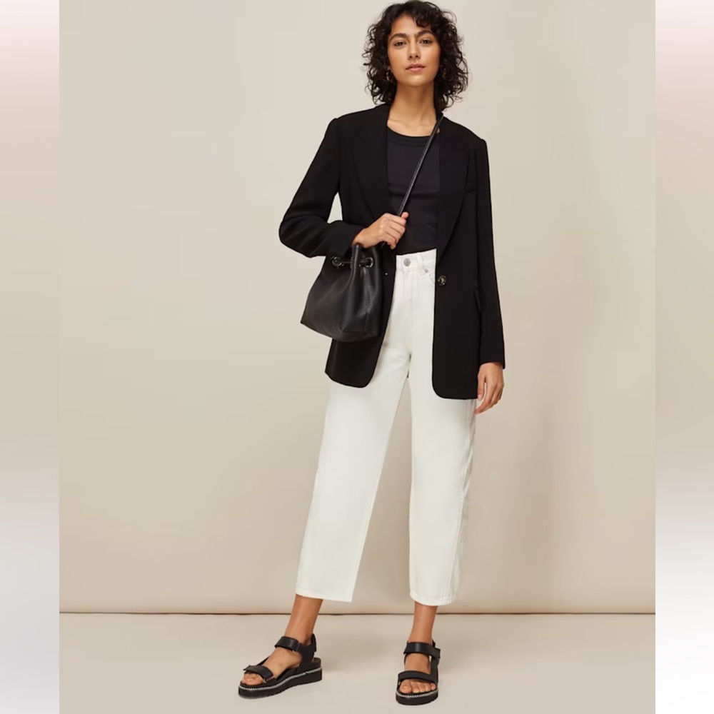 Whistles High Waist Barrel Leg Jeans
